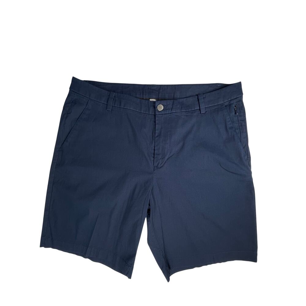 Lululemon Men’s size 36 Comission Chino Shorts Navy 9” ABC Classic Fit - Picture 2 of 10